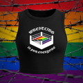 "Wrestling is for Everyone" Graphic Crop Tank Top
