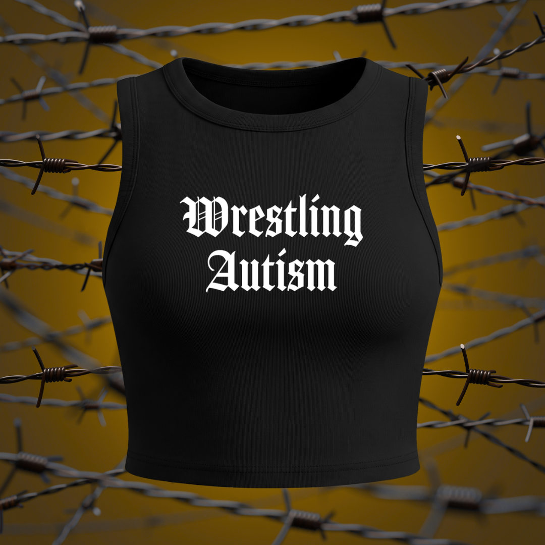 "Wrestling Autism" Crop Tank
