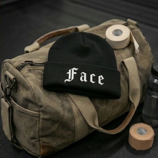 "Face" Embroidered Beanie