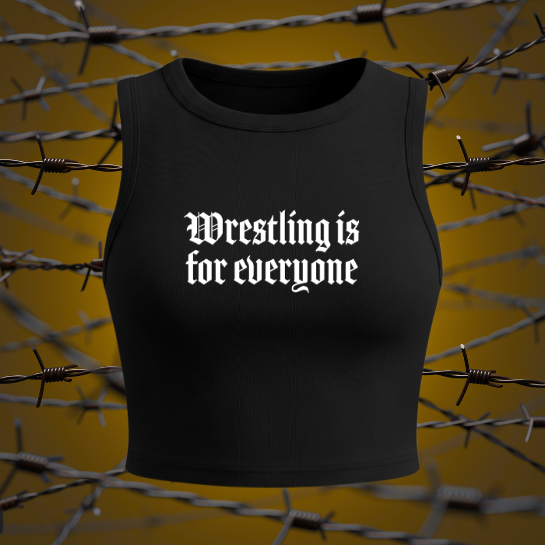 "Wresting is for everyone" Crop Tank Top