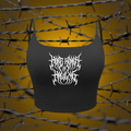 "More Women in Wrestling" Black Metal Sports Bra