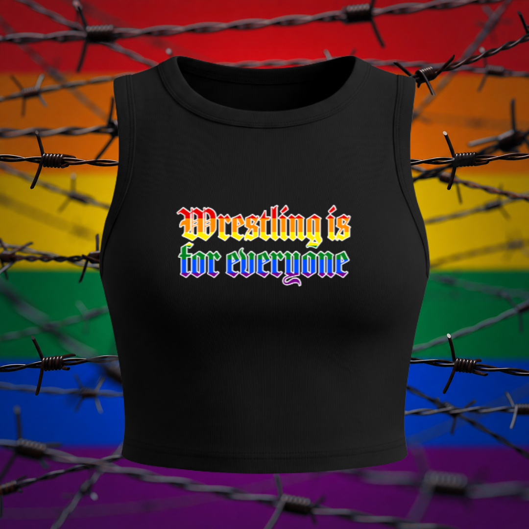 "Wrestling is for everyone" Crop Tank Top