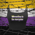 "Wrestling is for everyone" Nonbinary Pride Sports Bra