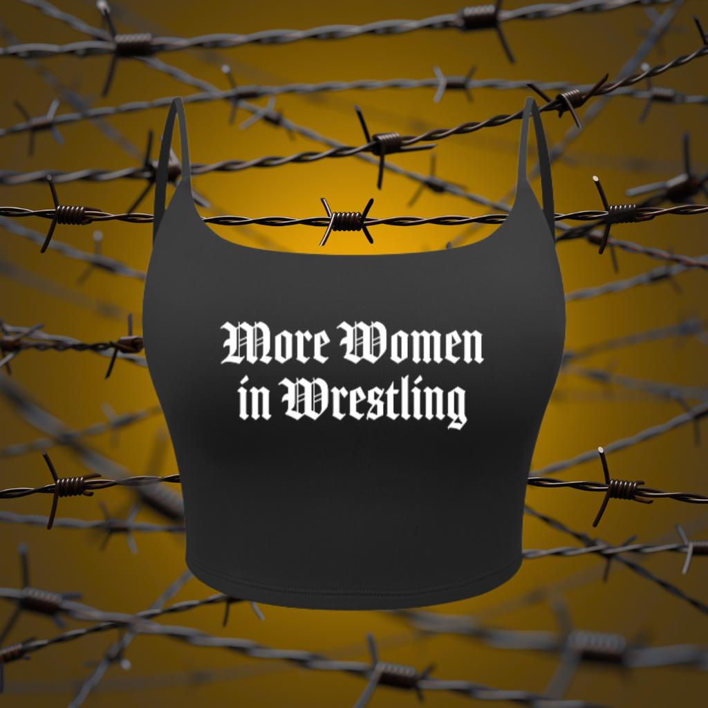 "More Women in Wrestling" Sports Bra